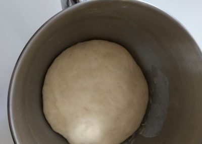 Dough after rising time